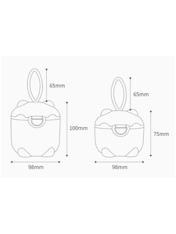 Контейнер для хранения детского питания, 250 мл., цвет розовый