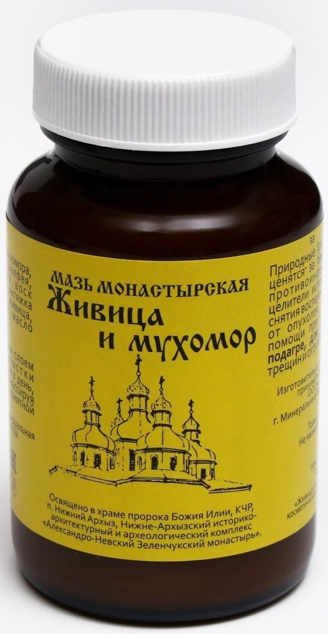 Мазь монастырская Живица и мухомор, Архыз, 100 мл