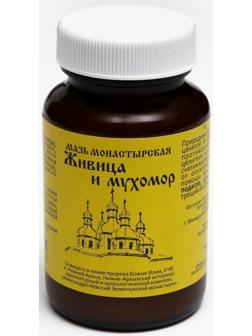 Мазь монастырская Живица и мухомор, Архыз, 100 мл