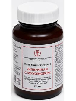 Мазь монастырская Живичная с мухомором, Солох-Аул, 100 мл