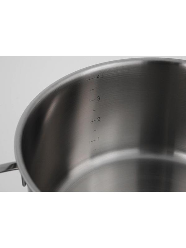 Кастрюля SAFIA, 4 л, d=22 cм, стеклянная крышка