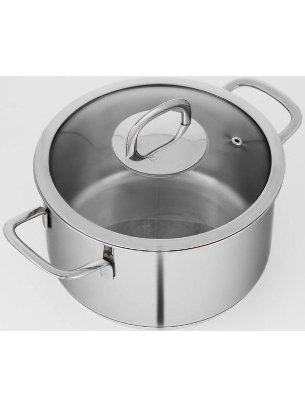 Кастрюля SAFIA, 4 л, d=22 cм, стеклянная крышка