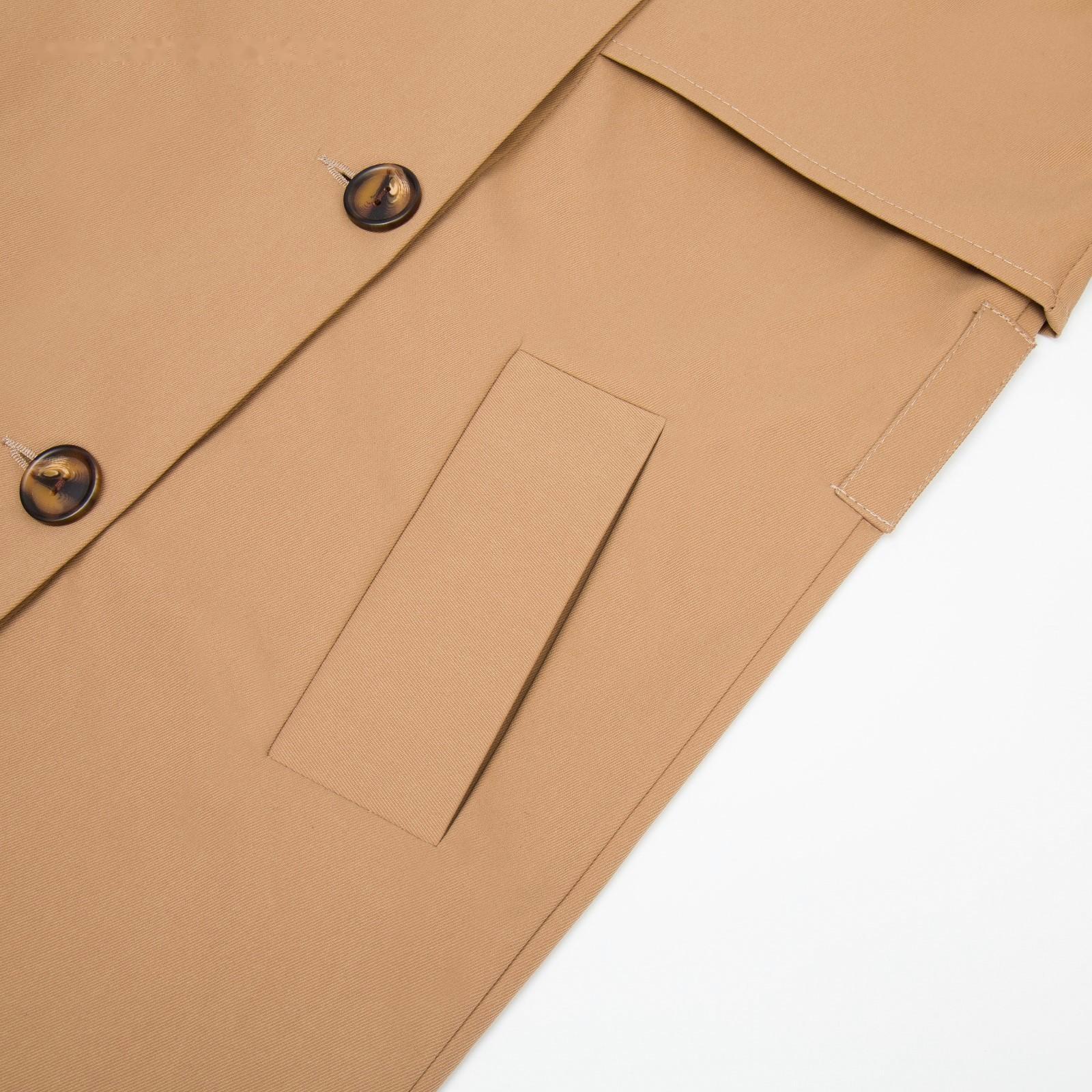 Плащ женский MINAKU: Casual Collection цвет бежевый, р-р 44