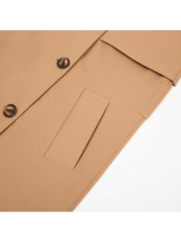 Плащ женский MINAKU: Casual Collection цвет бежевый, р-р 44