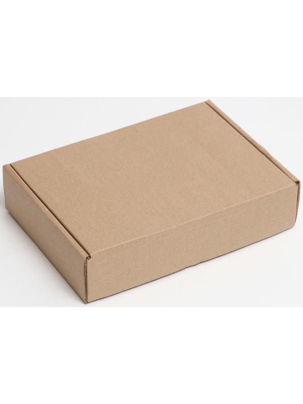 Коробка самосборная, бурая, 21 х 15 х 5 см