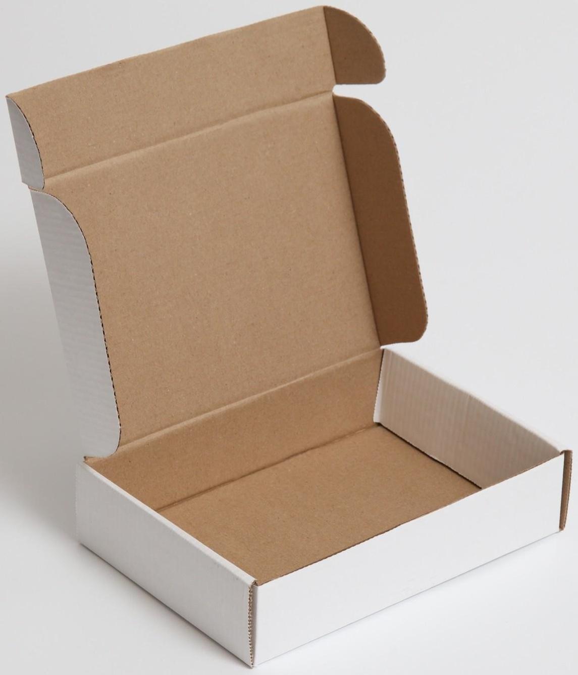 Коробка самосборная, белая, 21 х 15 х 5 см