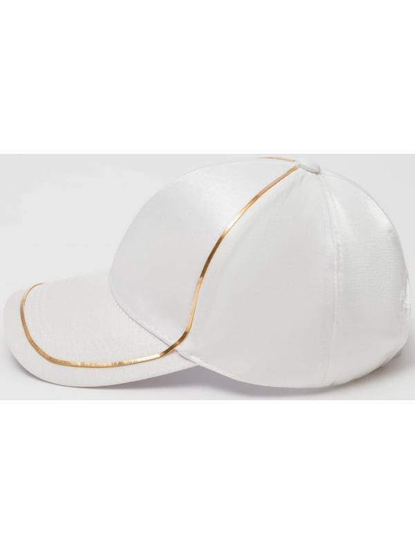 Кепка женская MINAKU с золотым контуром цвет белый, р-р 56-58