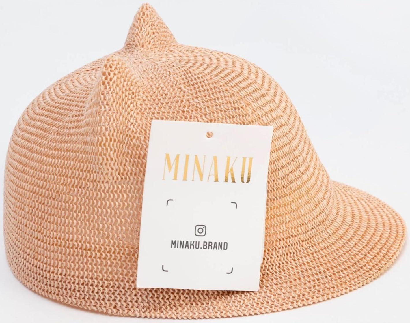 Кепка плетёная для девочки MINAKU цвет розовый, р-р 50-52