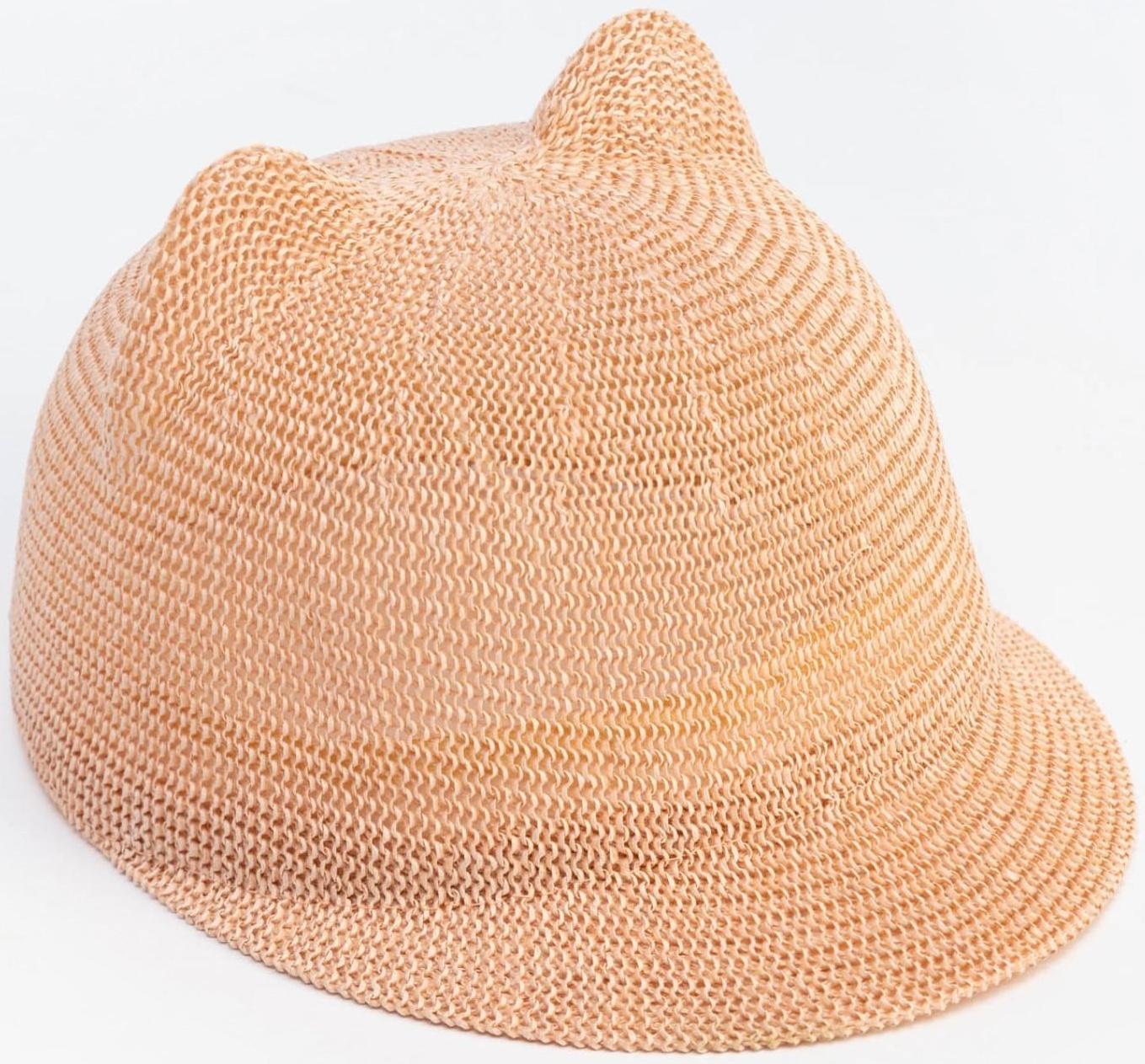 Кепка плетёная для девочки MINAKU цвет розовый, р-р 50-52