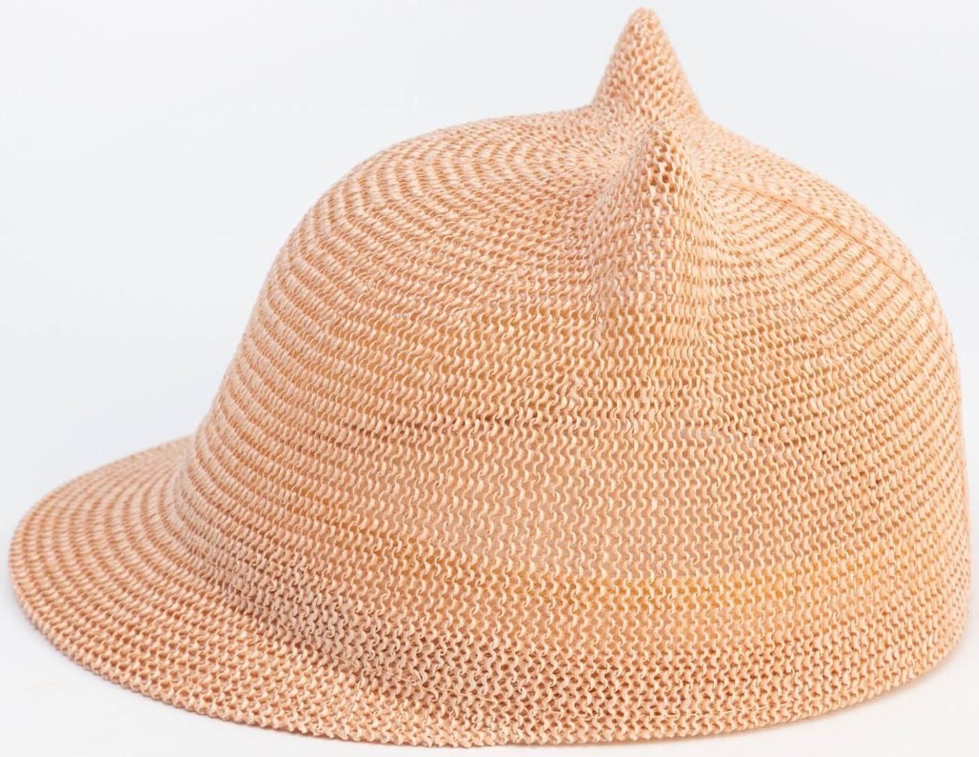 Кепка плетёная для девочки MINAKU цвет розовый, р-р 50-52