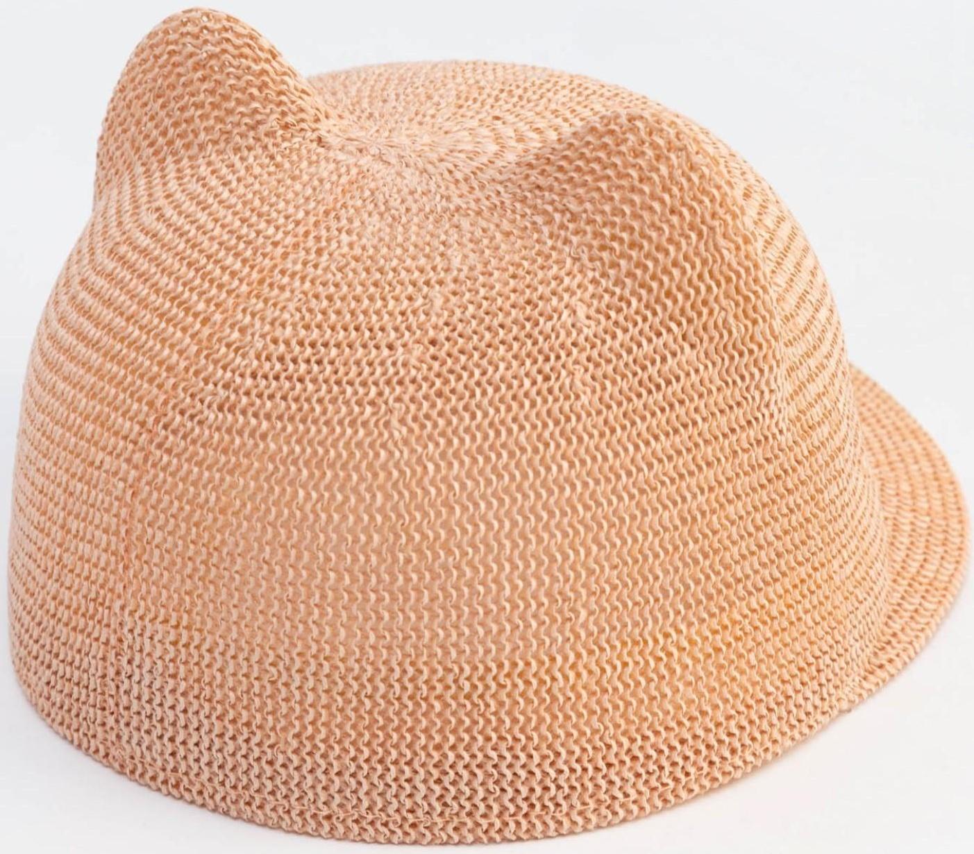 Кепка плетёная для девочки MINAKU цвет розовый, р-р 50-52