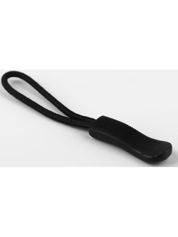 Пуллер для молнии, 2,5 см, 6 × 0,8 см, цвет чёрный