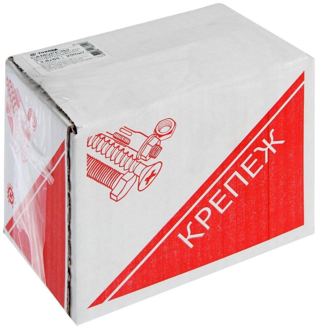 Саморезы гипсокартон-металл ТУНДРА krep 3.8x65 мм, фосфатированные, 250 шт.