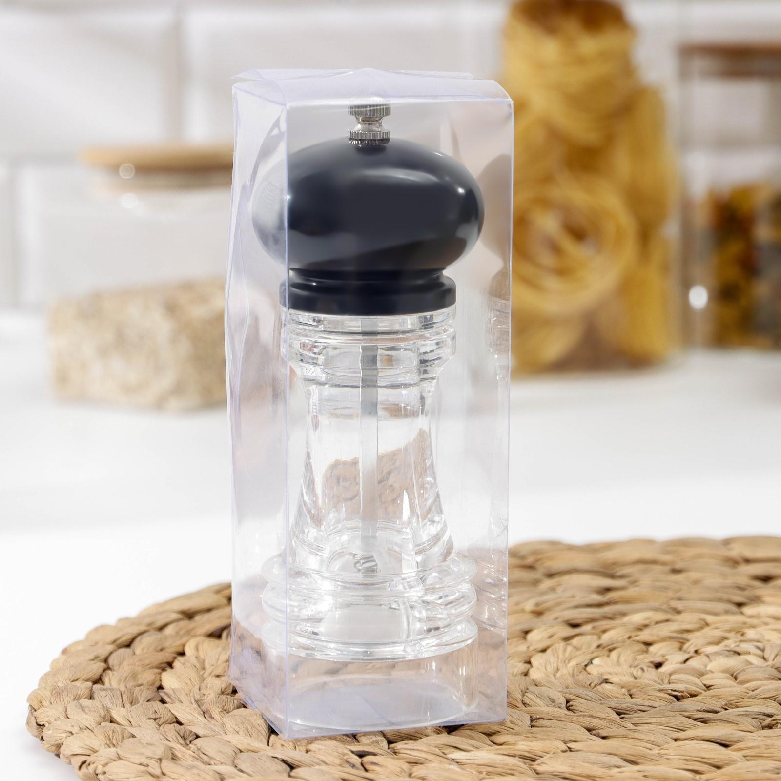 Мельница для специй «Скина», 16×6 см, цвет чёрный