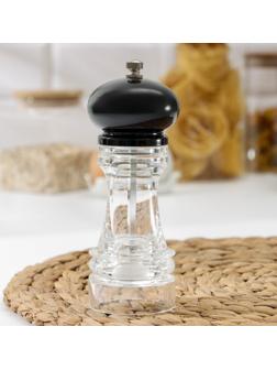 Мельница для специй «Скина», 16×6 см, цвет чёрный