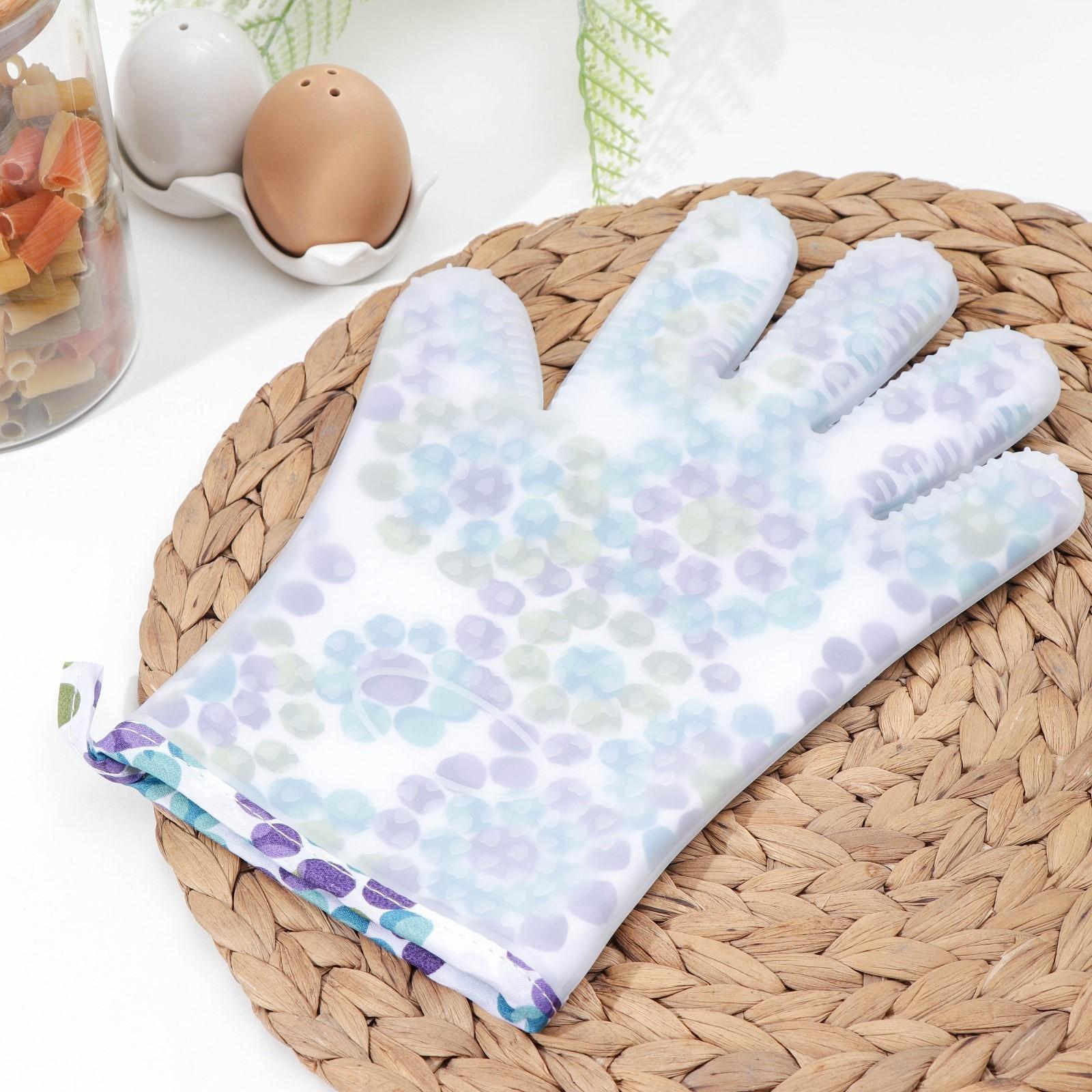 Перчатка для горячего Доляна «Сиеста», силикон, 28×20×1 см