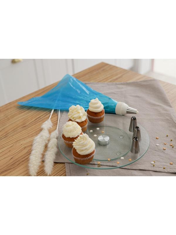 Набор кондитерский, 7 предметов: 2 мешка, 4 насадки d=2,5 см, адаптер