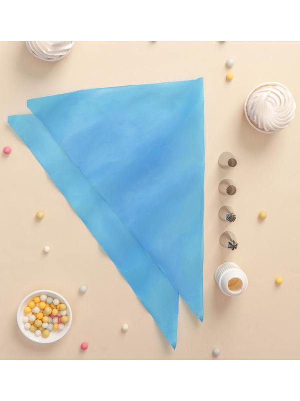 Набор кондитерский, 7 предметов: 2 мешка, 4 насадки d=2,5 см, адаптер