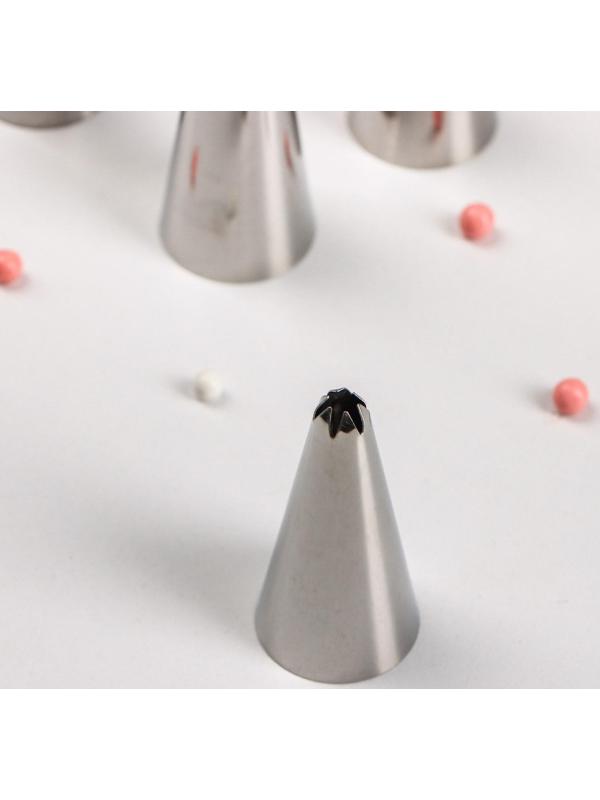 Набор насадок кондитерских, 6 шт, d=2,5 см