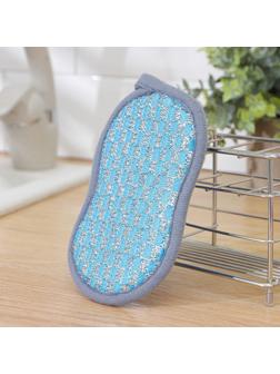 Губка для мытья посуды, 15×9 см, микрофибра, скрабер, цвет МИКС