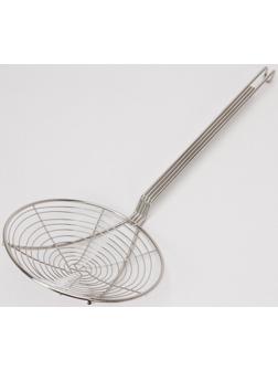 Шумовка для фритюра, 53×20 см, цвет серебряный