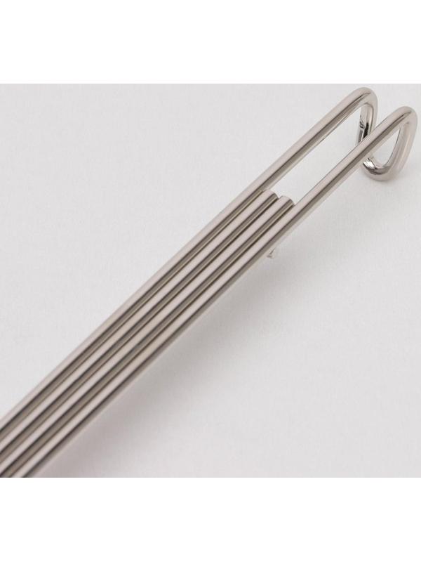 Шумовка для фритюра, 53×20 см, цвет серебряный