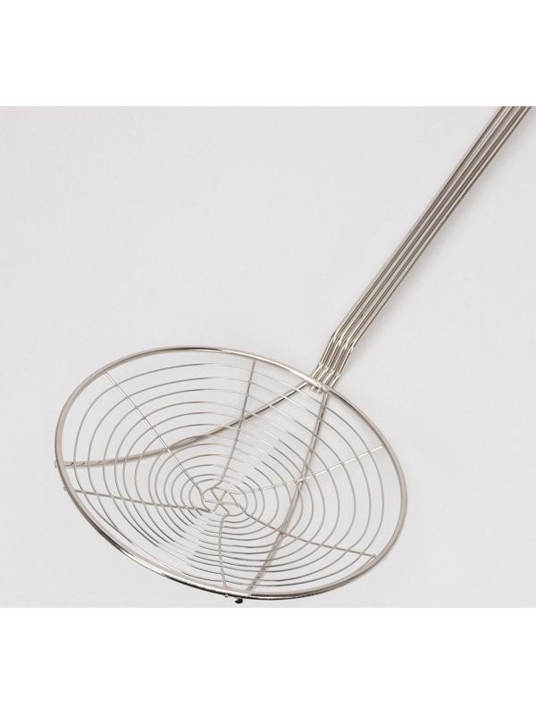 Шумовка из нержавеющей стали цельнотянутая, 54×23×8, толщина 3 мм, 201 марка стали, цвет серебряный