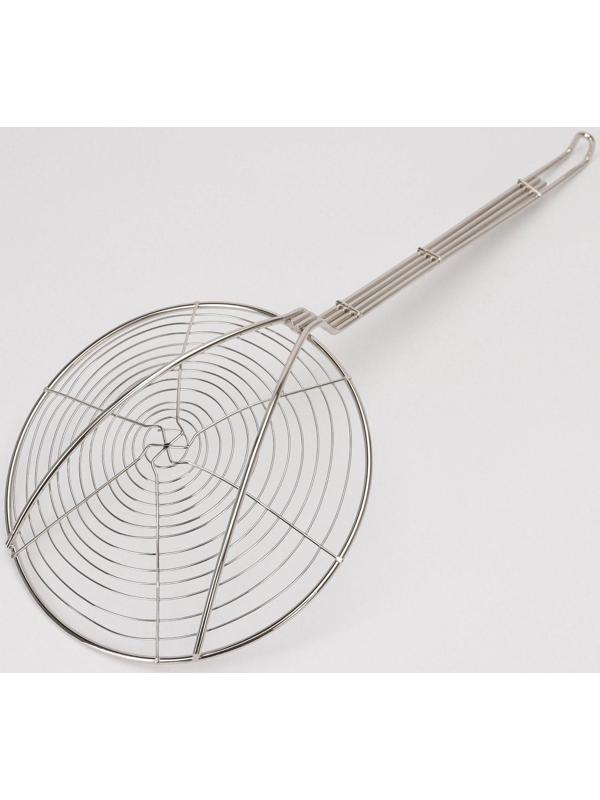 Шумовка из нержавеющей стали цельнотянутая, 54×23×8, толщина 3 мм, 201 марка стали, цвет серебряный