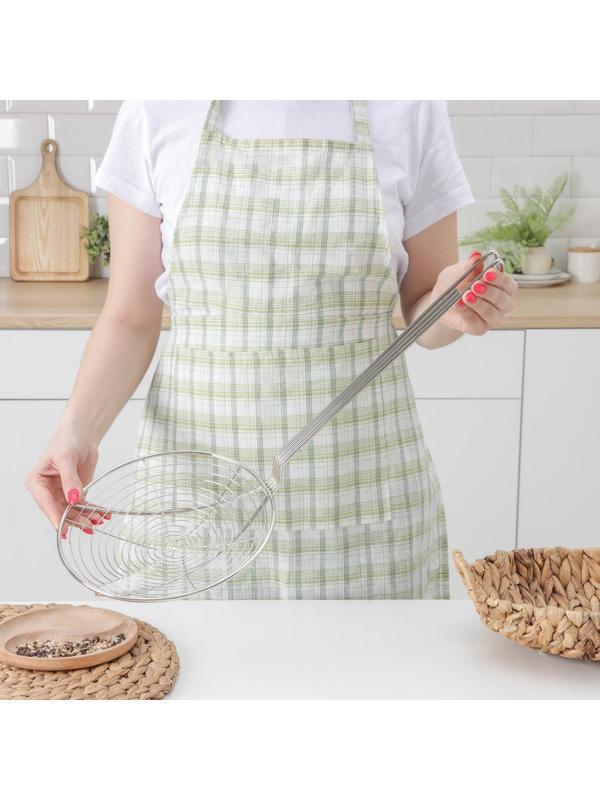 Шумовка из нержавеющей стали цельнотянутая, 54×23×8, толщина 3 мм, 201 марка стали, цвет серебряный