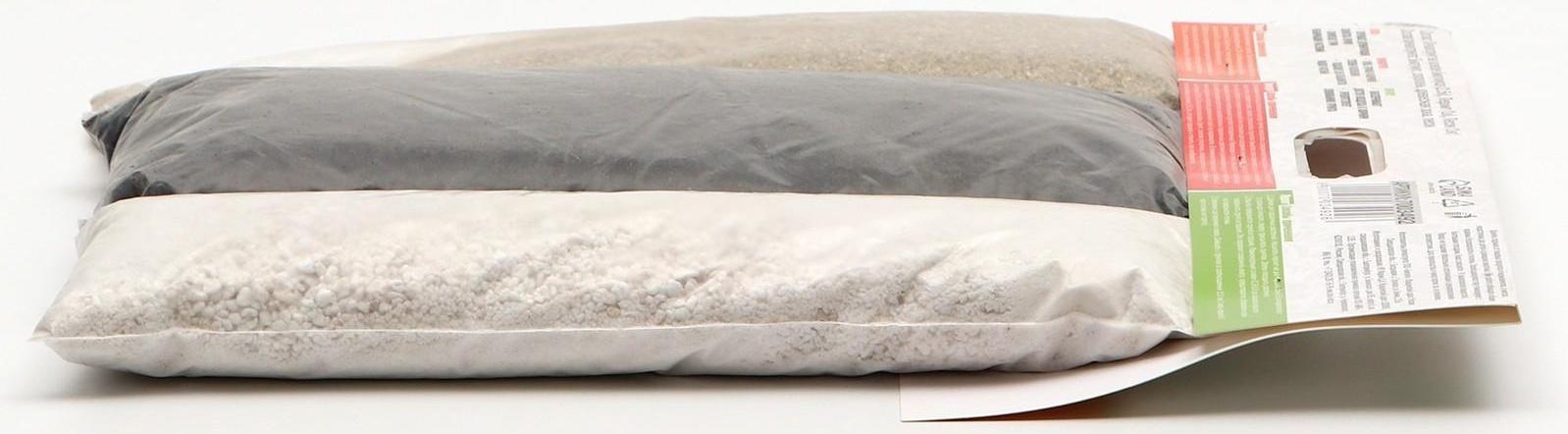 Набор Грунт с биогумусом + Перлит + Песок речной 0,8 - 1,6 фр. 