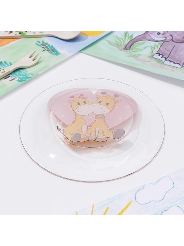 Тарелка Доляна «Жирафы», d=20 см