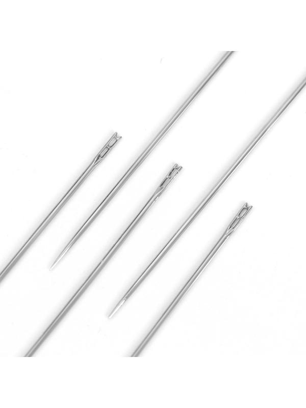 Иглы швейные, d = 0,83 мм, 3,6 - 4,2 см, самовдеваемые, 10 шт