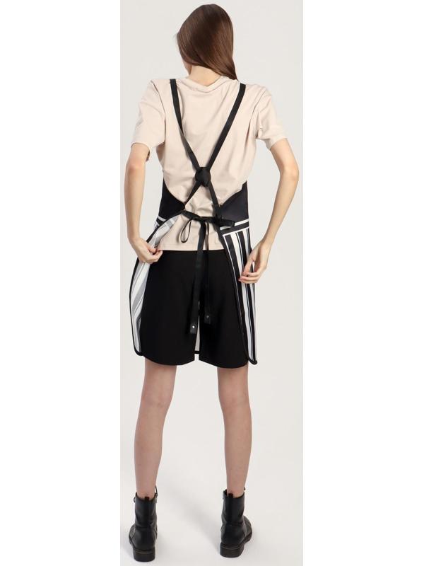 Фартук для мастера, цвет чёрный/белый