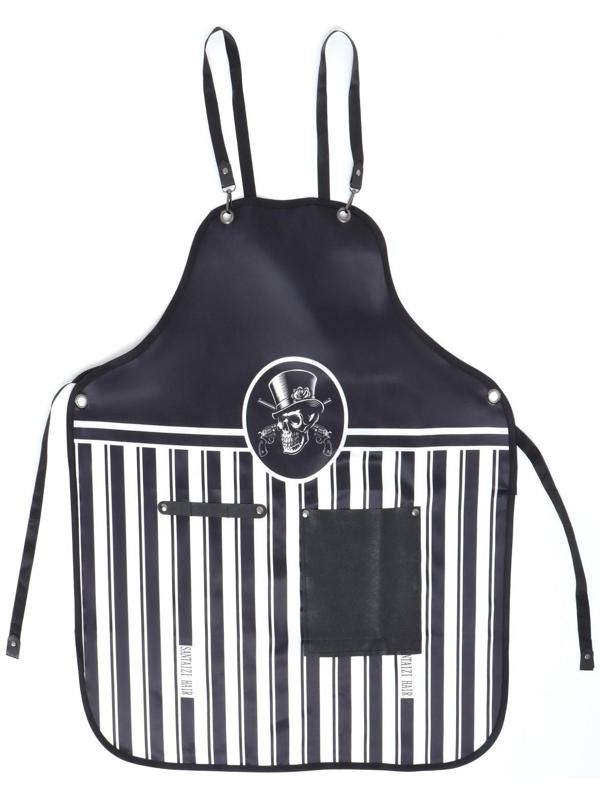 Фартук для мастера, цвет чёрный/белый