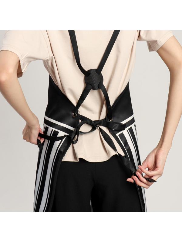 Фартук для мастера, цвет чёрный/белый