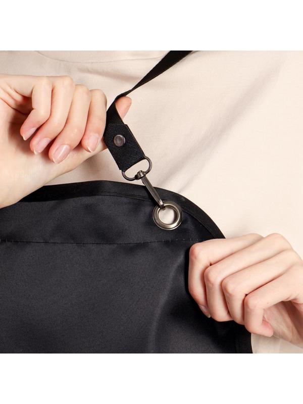 Фартук для мастера, цвет чёрный/белый