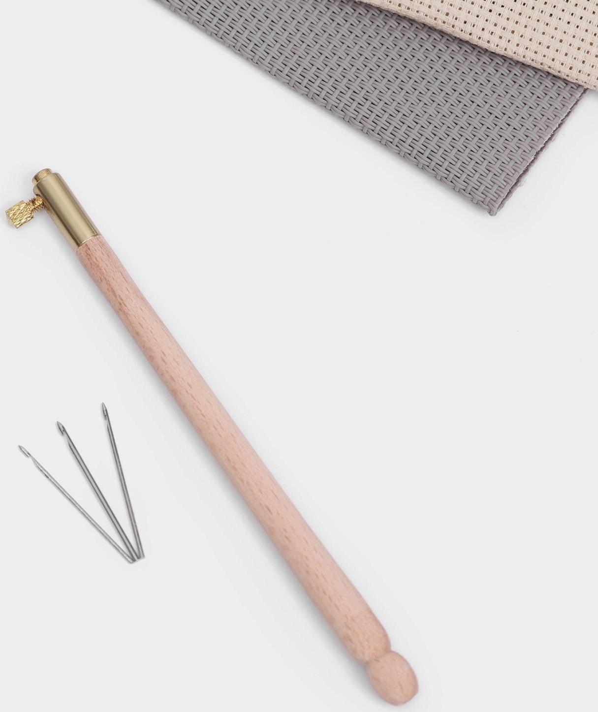 Крючок люневильский, со сменными иглами №0,7/0,9/1,2 мм