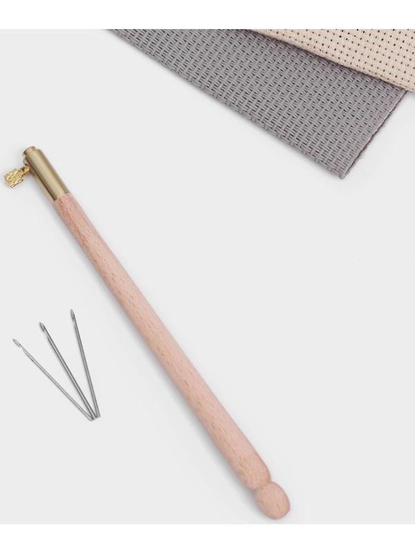 Крючок люневильский, со сменными иглами №0,7/0,9/1,2 мм