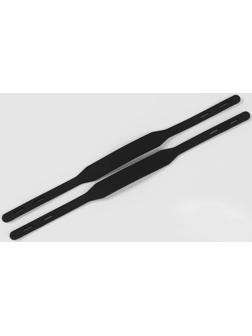 Штрипки, 24 см, 2 шт, цвет чёрный