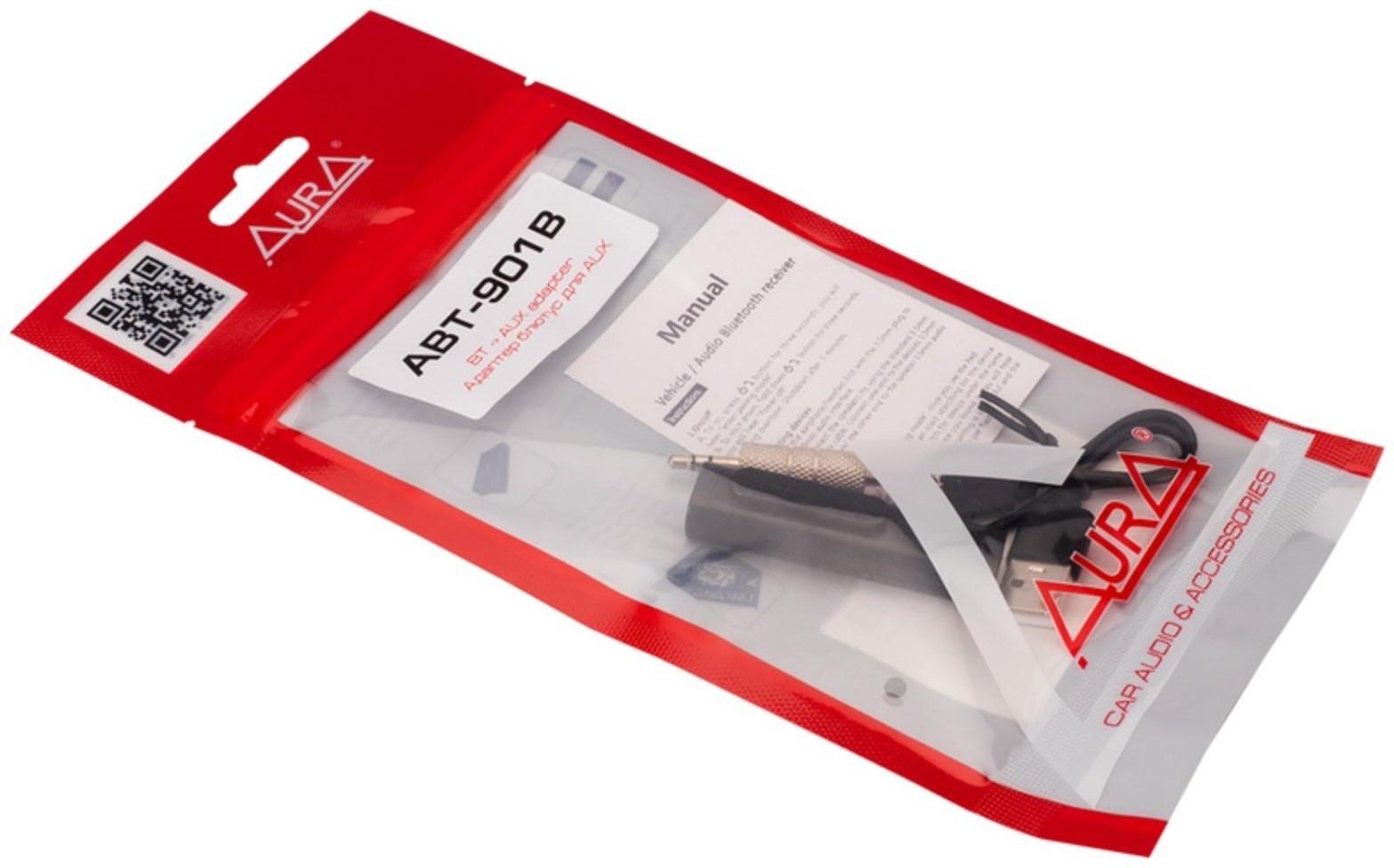 AUX-Bluetooth адаптер Aura ABT-901B, цвет чёрный