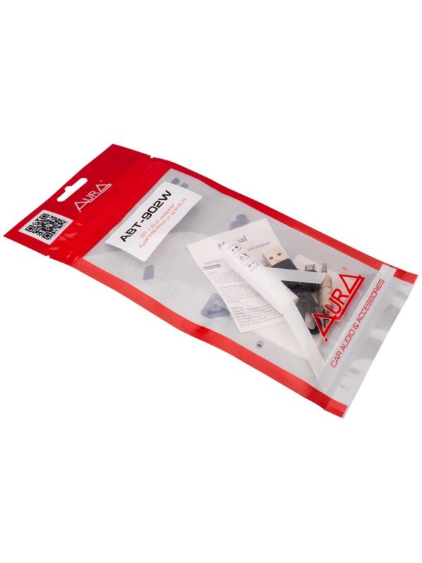 AUX-Bluetooth адаптер Aura ABT-902W, цвет белый