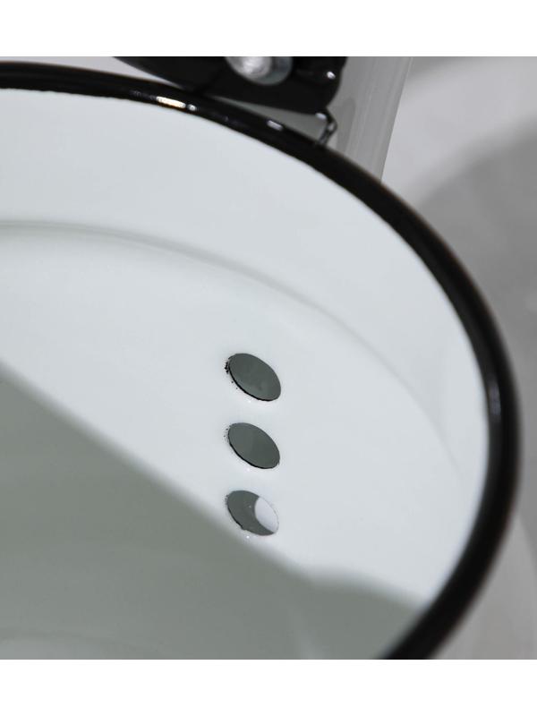 Чайник цилиндрический, 2 л, индукция, деколь МИКС, цвет белый