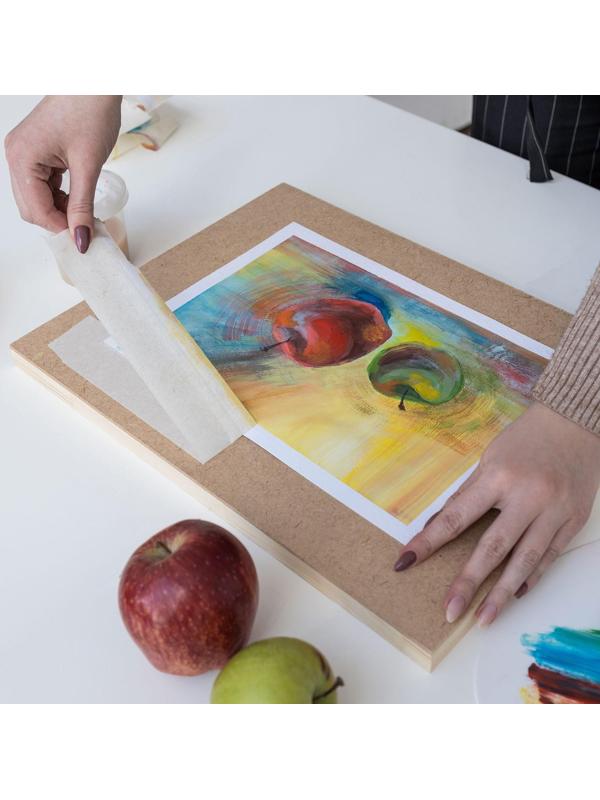 Лента малярная ТУНДРА, клейкая, термостойкая (160°С), 48 мм x 50 м