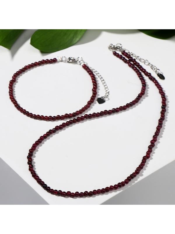 Набор 2 пр-та: бусы, браслет шар №3 