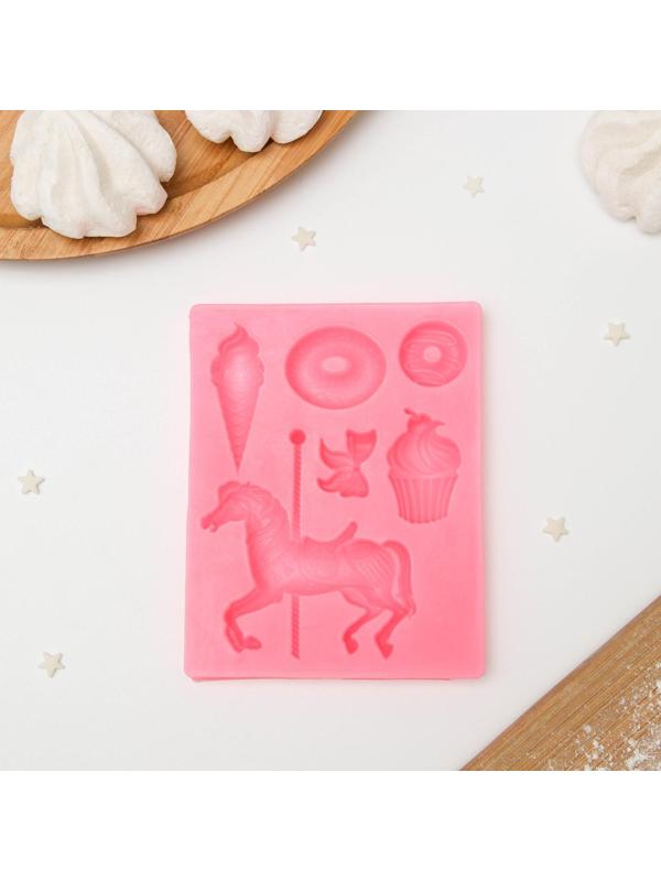 Молд «Парк развлечений», 10,5×8,3×1 см, цвет МИКС