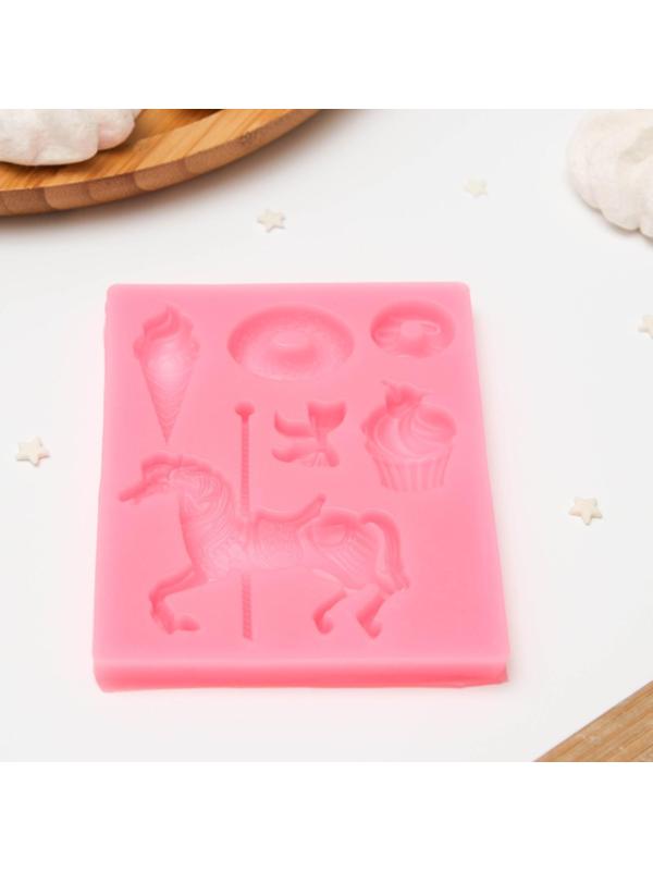 Молд «Парк развлечений», 10,5×8,3×1 см, цвет МИКС