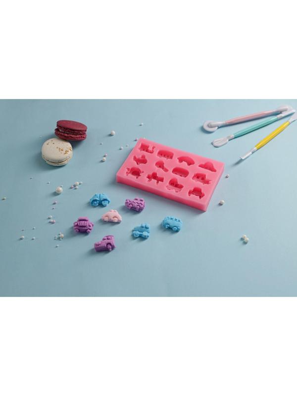 Молд «Машинки», 14,5×8,8×1,8 см, цвет МИКС