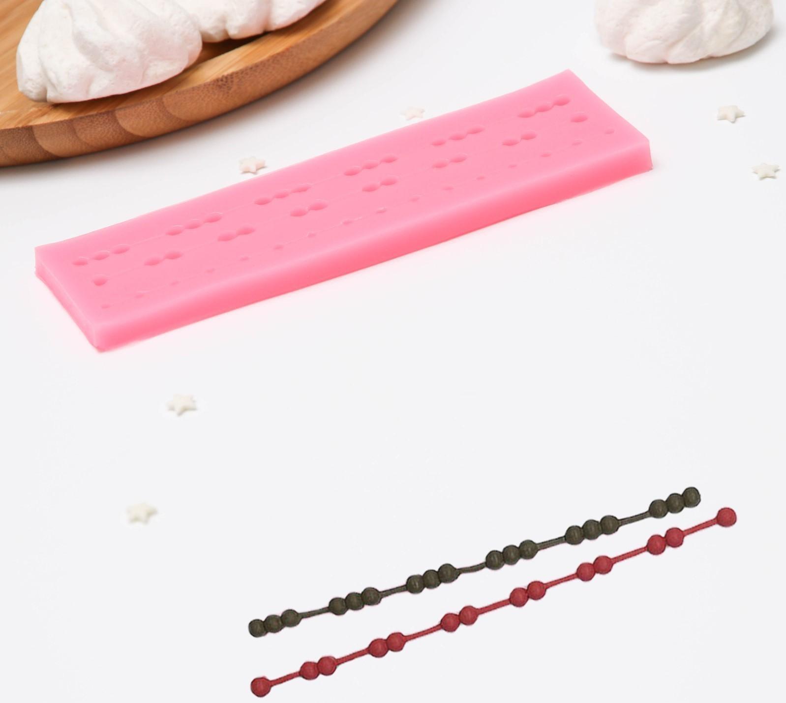 Молд «Бусы», 15,5×4,5×1,3 см, цвет МИКС