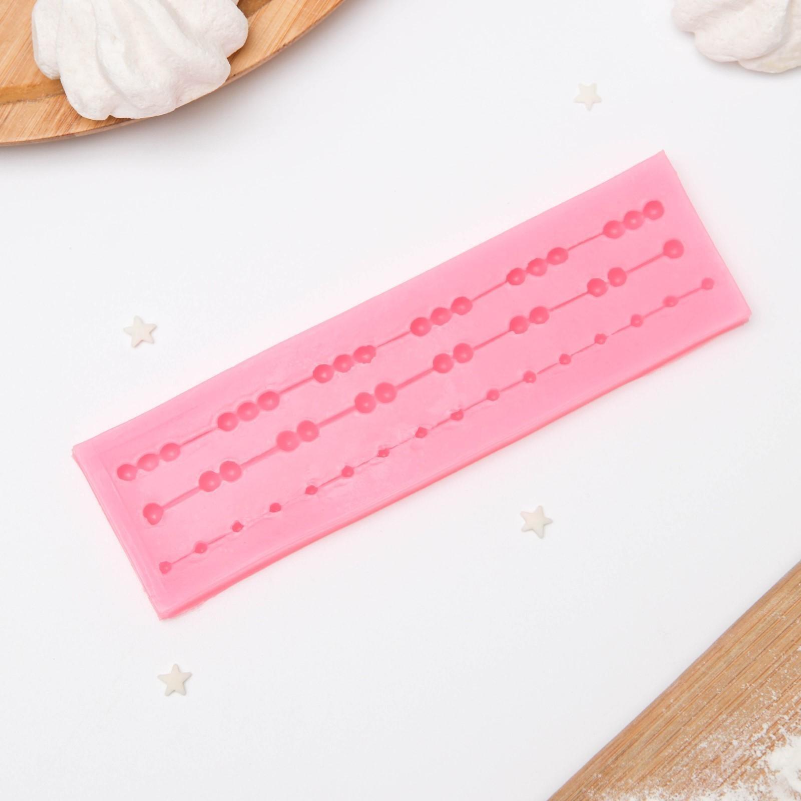 Молд «Бусы», 15,5×4,5×1,3 см, цвет МИКС