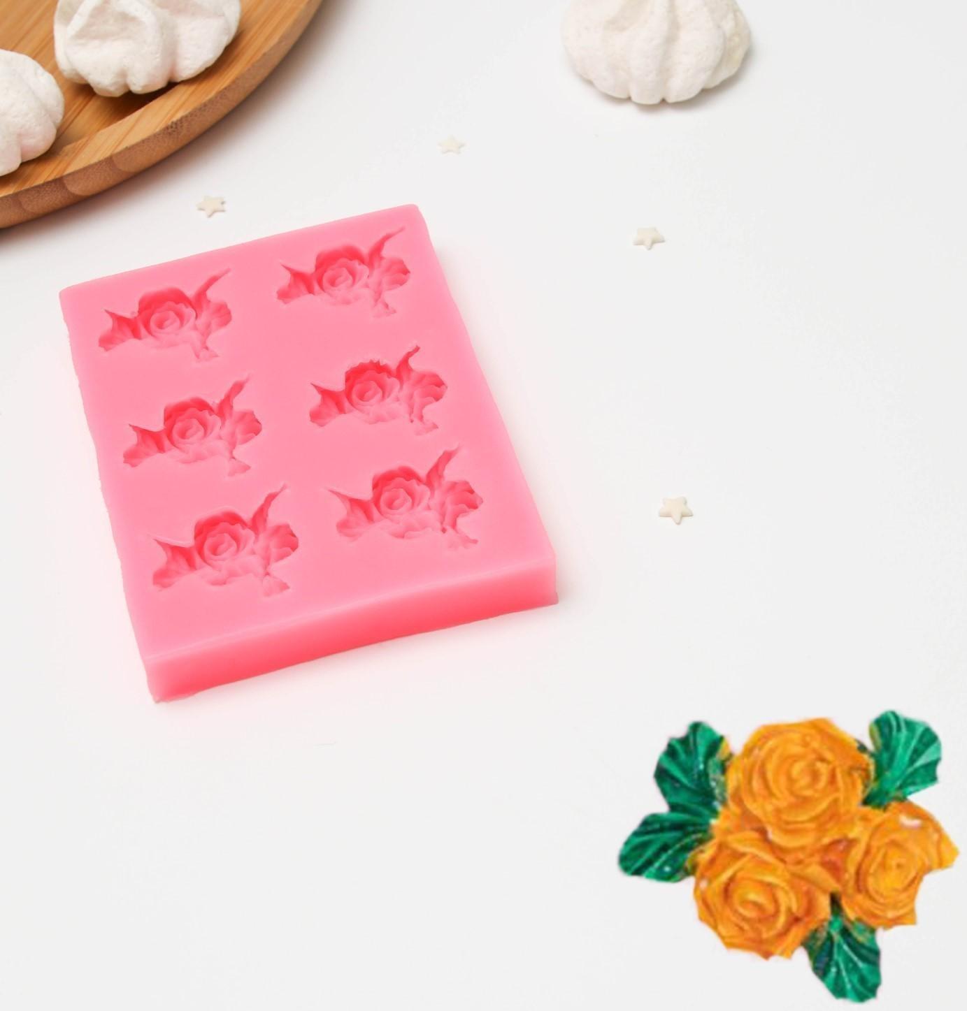 Молд «Букеты», 11,5×8×1,5 см, цвет МИКС